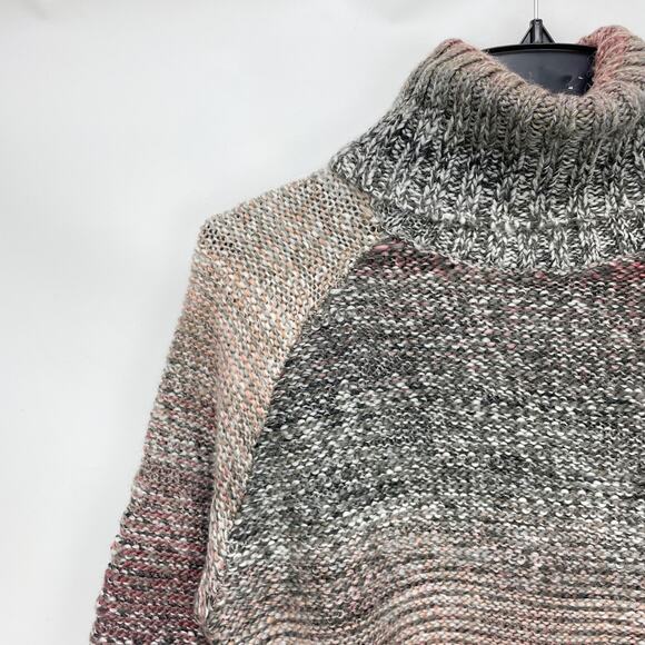 prAna Womens Autum Rein Sweater Tunic XS Knit Turtleneck Grey Multicolor NWT - Picture 6 of 12
